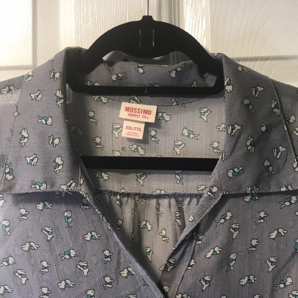 Woman’s gray top w/ bunnies size XXL by Mossimo - Picture 7 of 8